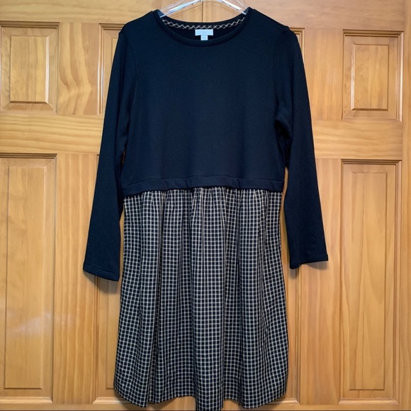 J. Jill Dresses & Skirts - J. Jill Black/Tan Dress Size Medium Petite